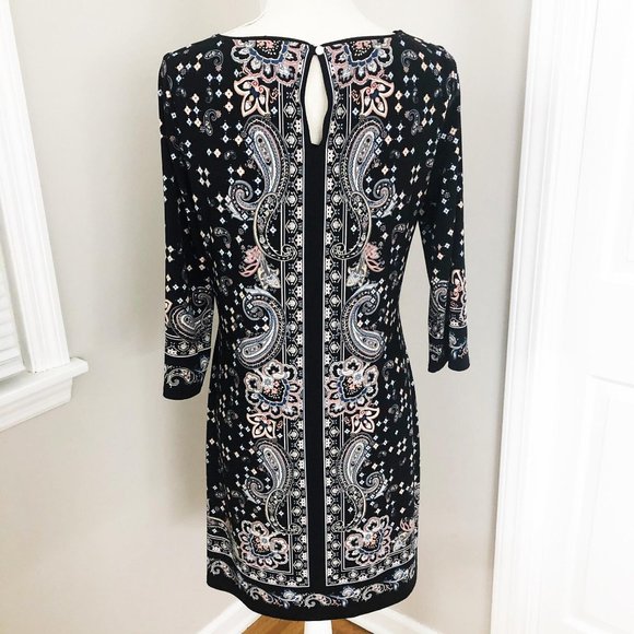 White House Black Market Paisley Sheath Dress - Picture 3 of 5